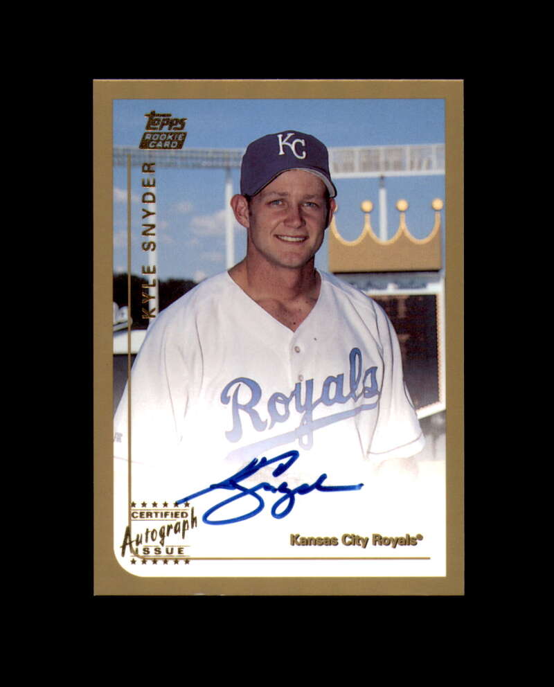 Kyle Snyder 1999 Topps Traded Signed Topps Royals