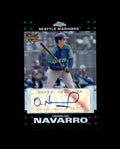 Oswaldo Navarro 2007 Chrome Refractors 177/500 Signed Topps Mariners