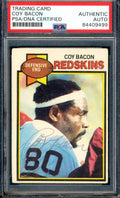 Coy Bacon PSA DNA Coa Signed 1979 Topps Autograph