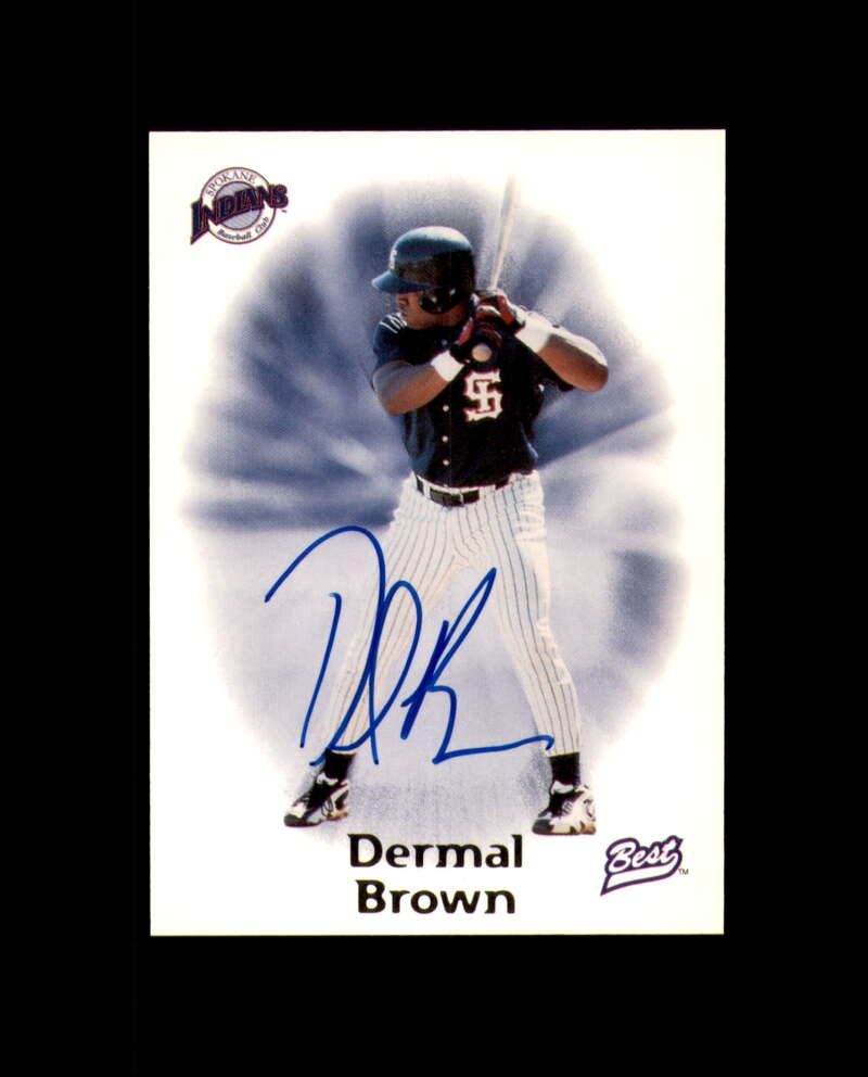 Dermal Brown 1998 Best Signed Autograph Indians