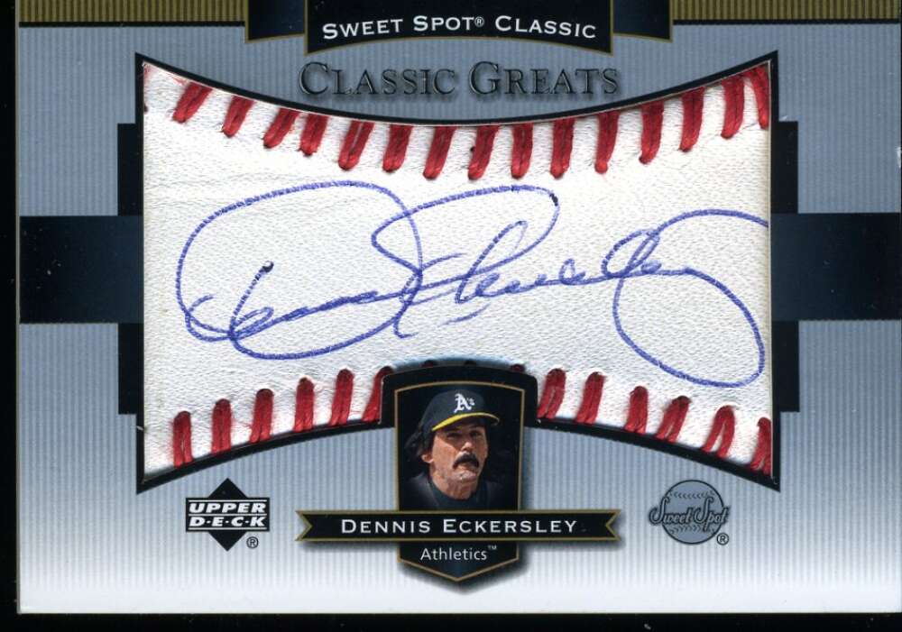 Dennis Eckersley 2003 Upper Deck Sweet Spot Autograph Athletics