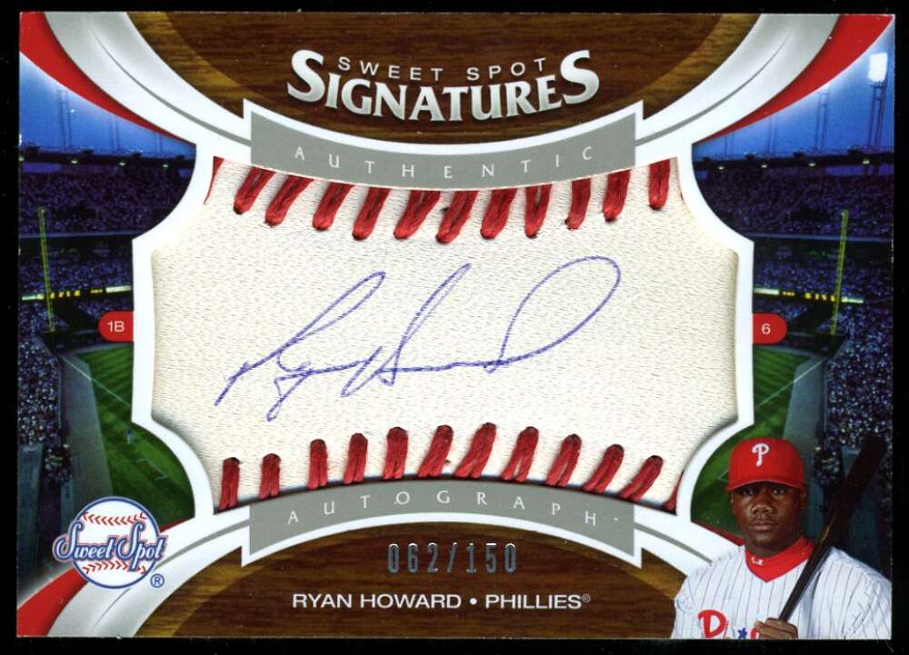 Ryan Howard 2006 Upper Deck Sweet Spot 062/150 Autograph Phillies