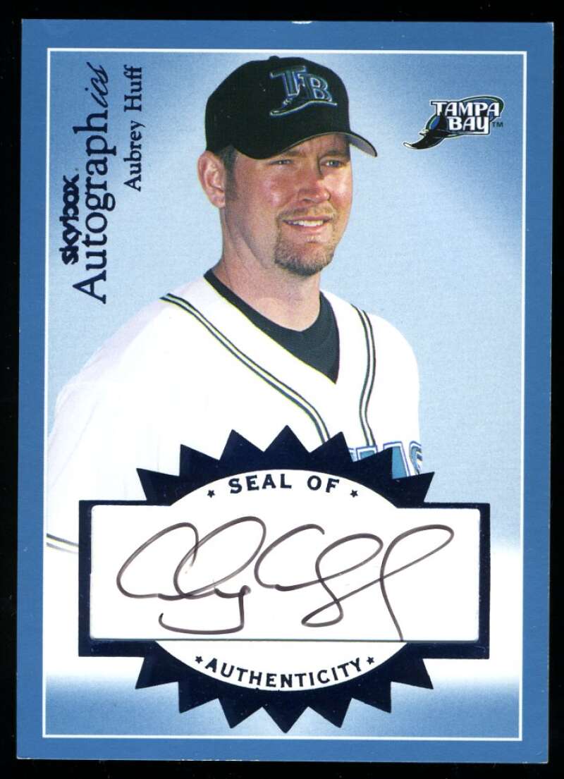 Aubrey Huff 2004 Skybox Autographics 102/296 Autograph Devil Rays