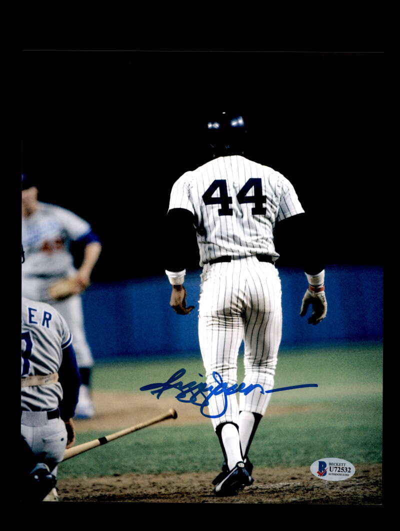 Reggie Jackson Bas Beckett Coa Signed 8x10 Photo Autograph