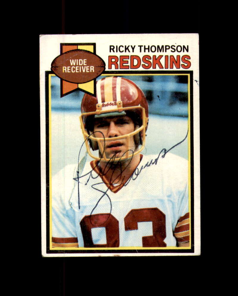 Ricky Thompson Hand Signed 1979 Topps Washington Autograph