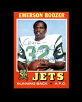 Emerson Boozer Hand Signed 1971 Topps New York Jets Autograph