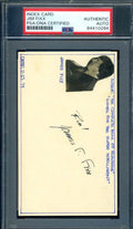 Jim Fixx D.77 PSA DNA Coa Signed 3x5 Index Card Autograph