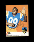 Tom Day Hand Signed 1969 Topps San Diego Chargers Autograph