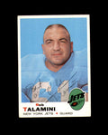 Bob Talamini Signed 1969 Topps New York Jets Autograph