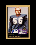 Joe Schmidt Hand Signed 1991 Enor Hall of Fame Detroit Lions Autograph