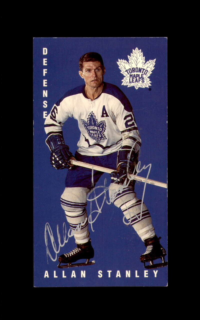 Allan Stanley Hand Signed 1994 Parkhurst Tall Boys Toronto Maple Leafs Autograph