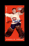 Charlie Hodge Hand Signed 1994 Parkhurst Tall Boys Montreal Canadians Autograph