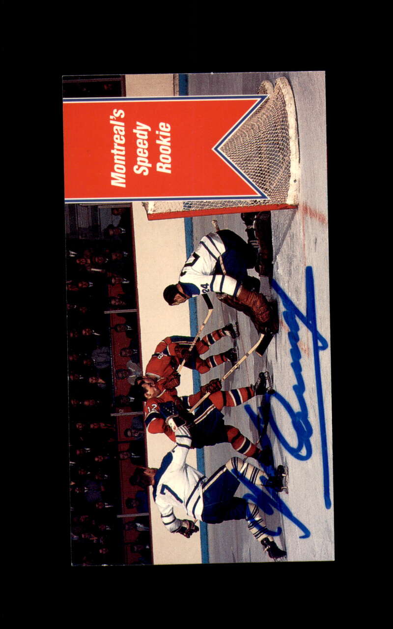 Yvan Cournoyer Hand Signed 1994 Parkhurst Tall Boys Montreal Canadians Autograph