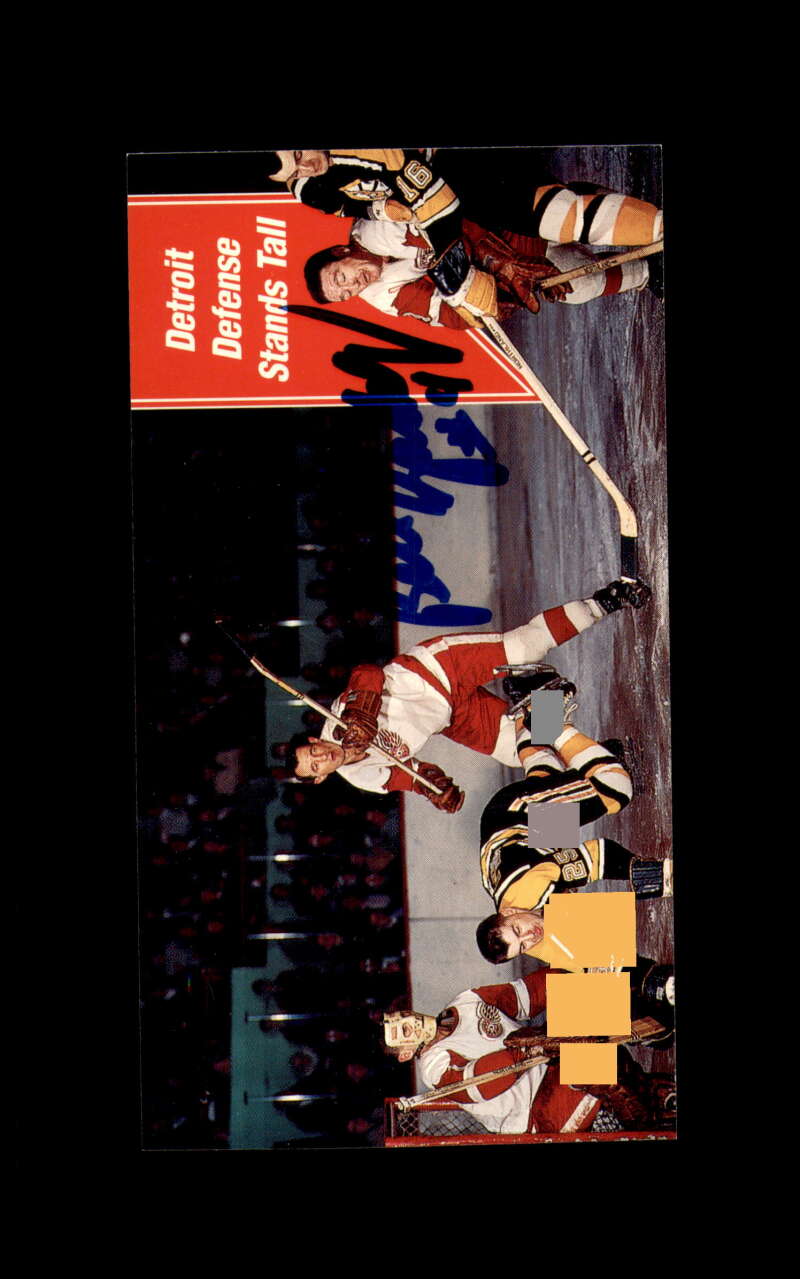 Bill Gadsby Hand Signed 1994 Parkhurst Tall Boys Detroit Red Wings Autograph