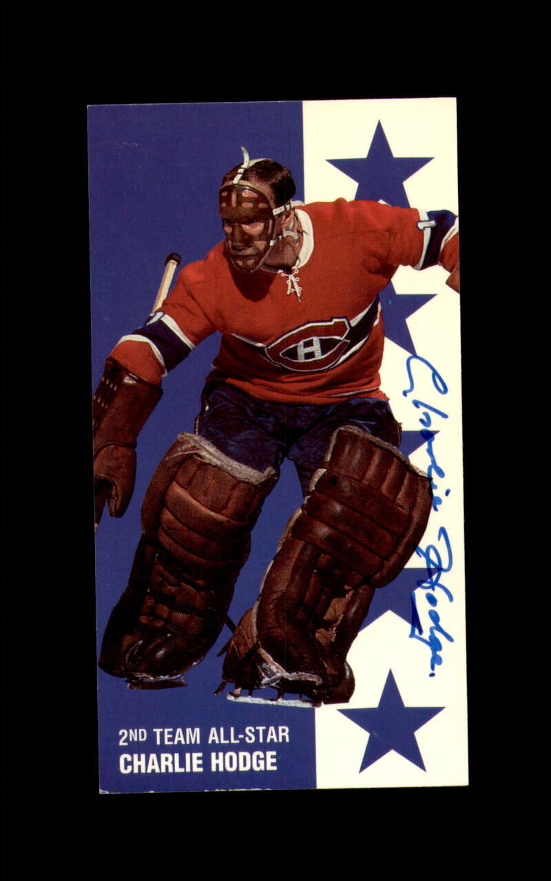 Charlie Hodge Hand Signed 1994 Parkhurst Tall Boys All-Star Montreal Canadians Autograph