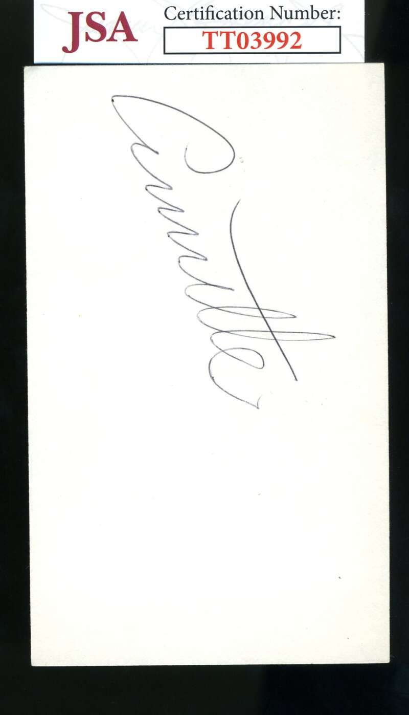 Annette Funicello JSA Coa Signed 3x5 Index Card Autograph