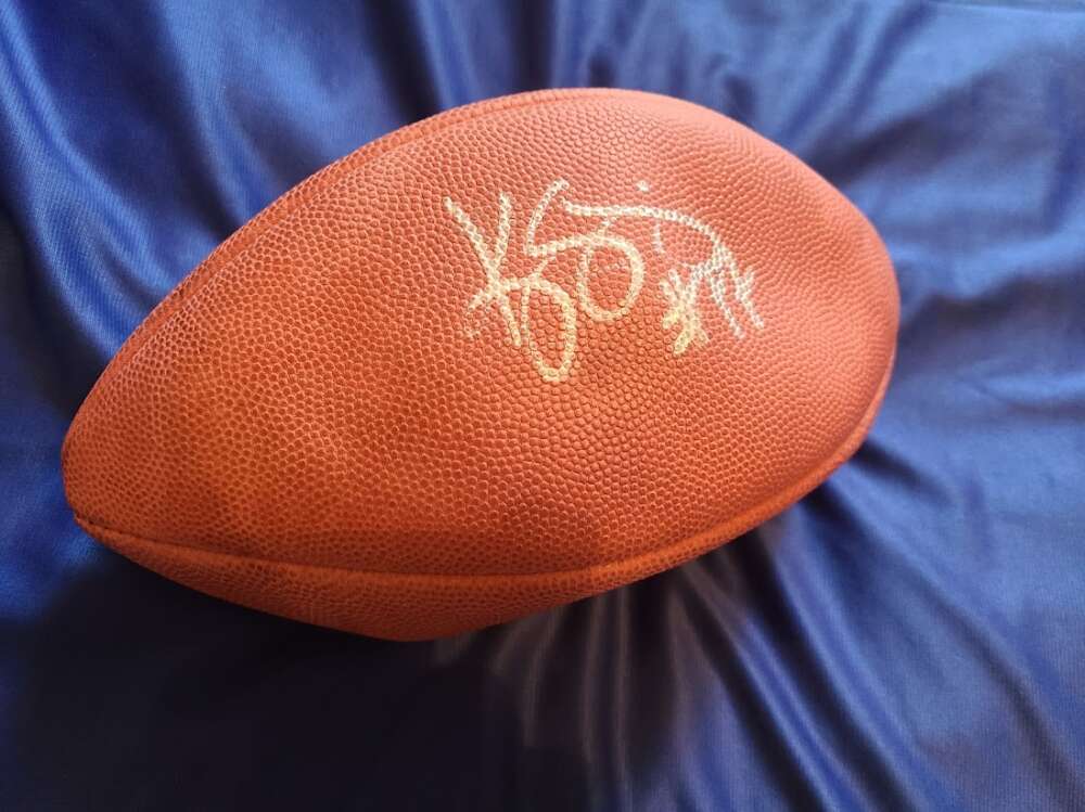 Korey Stringer Rare D.01 JSA Coa Signed Official NFL Game Football Autograph