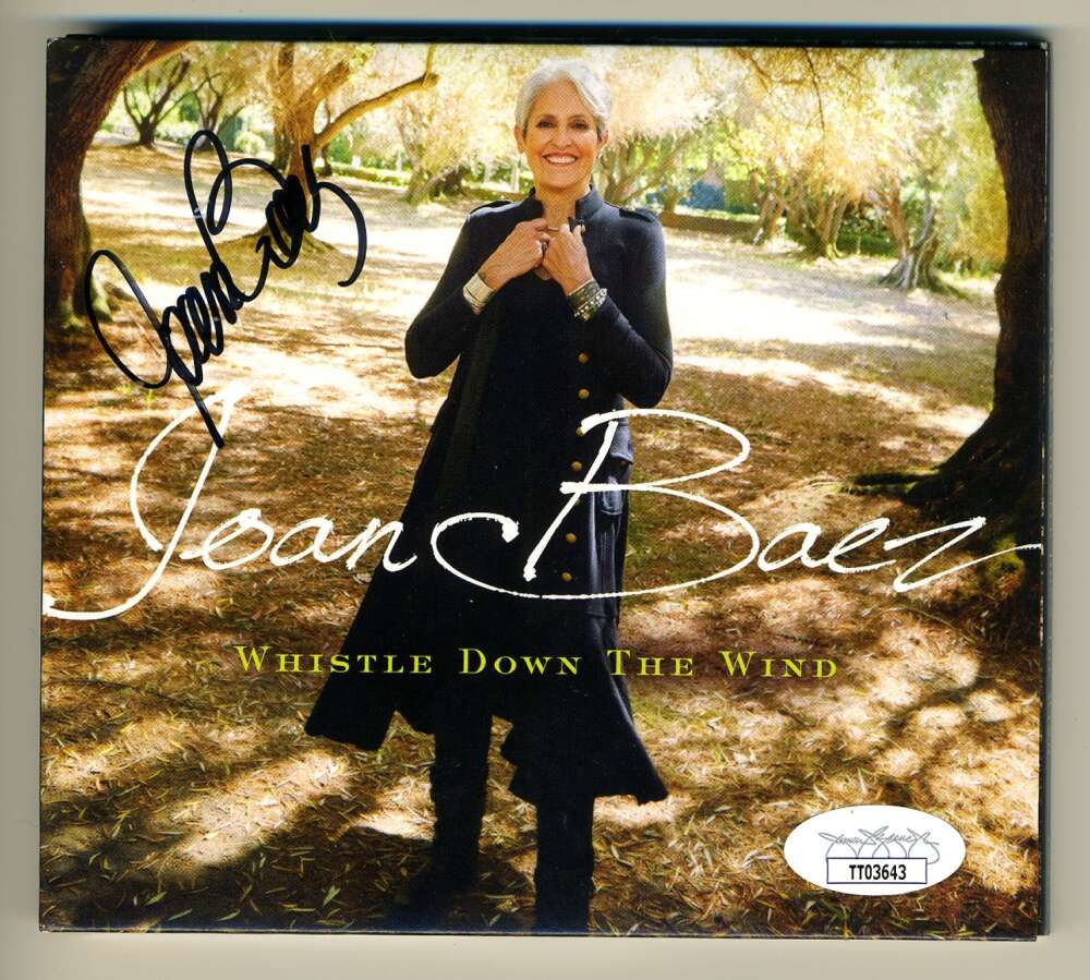 Joan Baez JSA Cert Signed Whistle Down The Wind CD Autograph