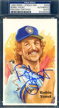 Robin Yount PSA DNA Coa Signed Perez Steele Postcard Set Break Autograph