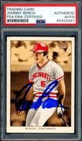 Johnny Bench PSA DNA Signed 2002 Topps 206 Autograph