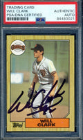 Will Clark PSA DNA Signed 1987 Topps Rookie Autograph 3021