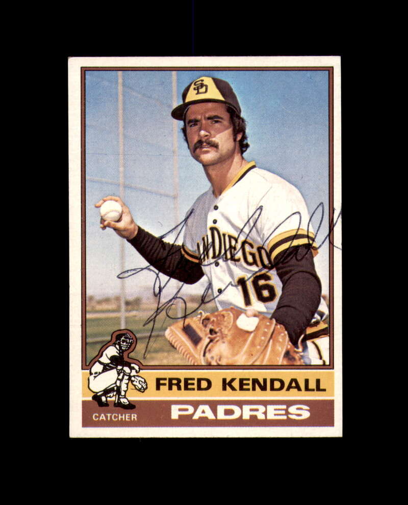 Fred Kendall Signed 1976 Topps San Diego Padres Autograph