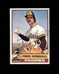 Fred Kendall Signed 1976 Topps San Diego Padres Autograph