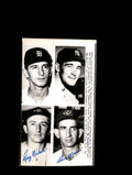 Ray Narleski Don Mossi 1958 Signed Original Wire Photo Autograph 6x8 Cleveland Indians