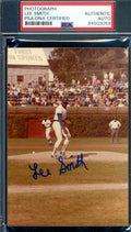Lee Smith PSA DNA Signed Earliest Original Cubs Photo 1980 Autograph
