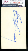 Bruno Samartino JSA Signed Coa 3x5 Index Card Autograph