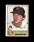Glenn Adams Hand Signed 1976 Topps San Francisco Giants Autograph
