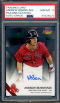 Andrew Benintendi Gem Mint 10 PSA DNA Coa Signed 2015 Bowmans Best Rookie Autograph