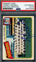 Tommy Lasorda PSA DNA Coa Signed 1980 Topps Autograph