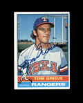 Tom Grieve Hand Signed 1976 Topps Texas Rangers Autograph