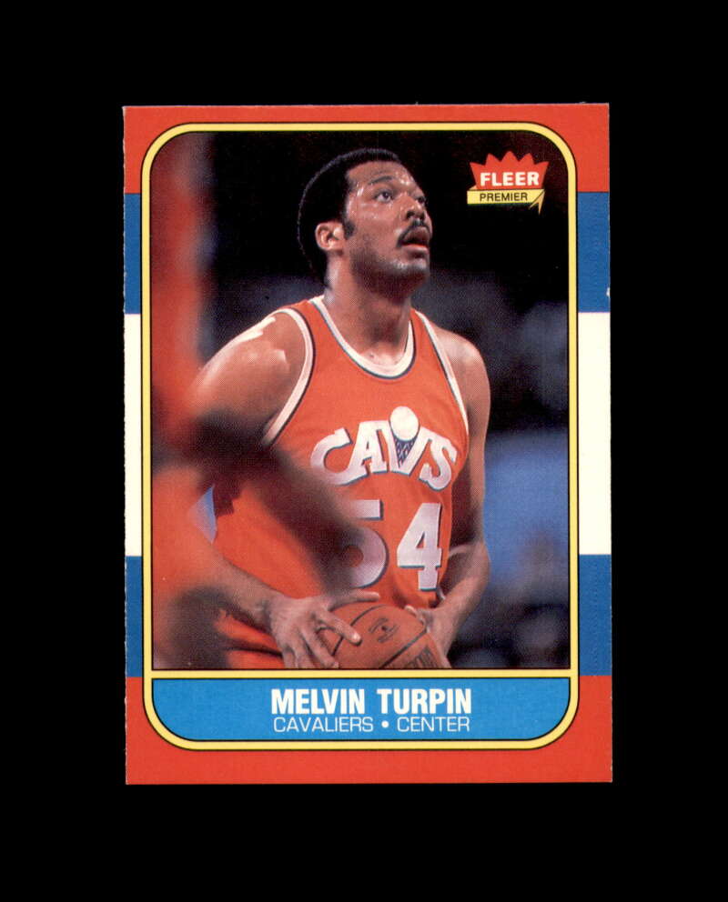 1986-87 Fleer #116 Mel Turpin MINT Cleveland Cavaliers Box Break