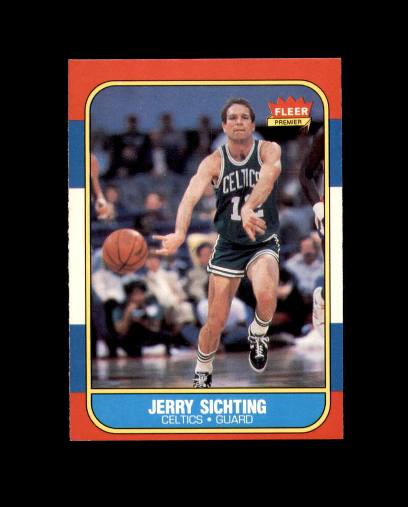 1986-87 Fleer #101 Jerry Sichting MINT Boston Celtics Box Break 9