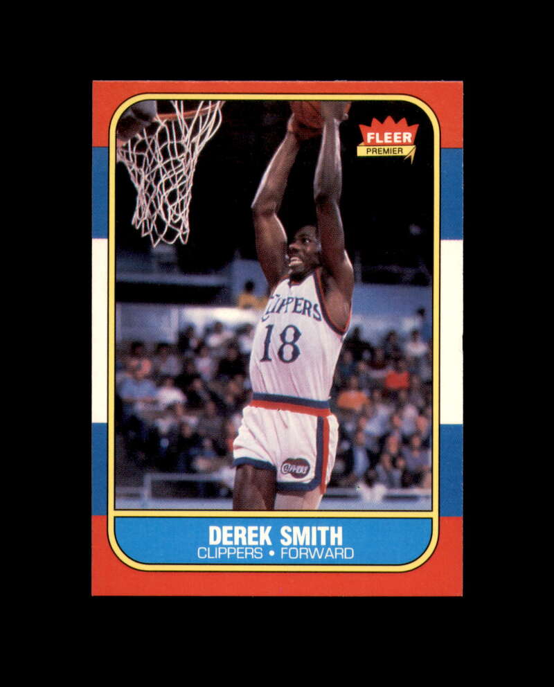 1986-87 Fleer #103 Derek Smith MINT Los Angeles Clippers Box Break 4