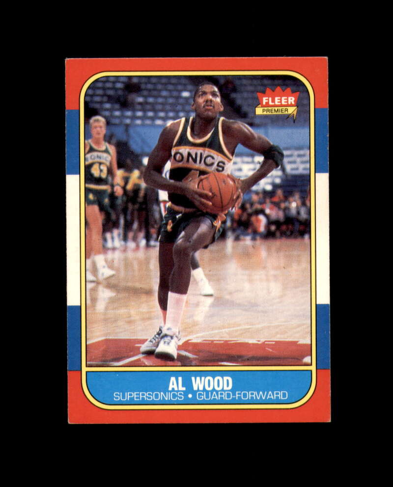 1986-87 Fleer #128 Al Wood MINT Seattle SuperSonics Box Break 1