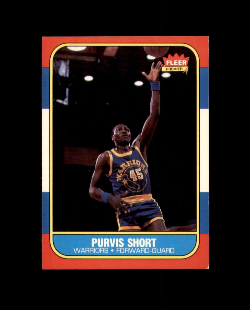 1986-87 Fleer #100 Purvis Short MINT Golden State Warriors Box Break