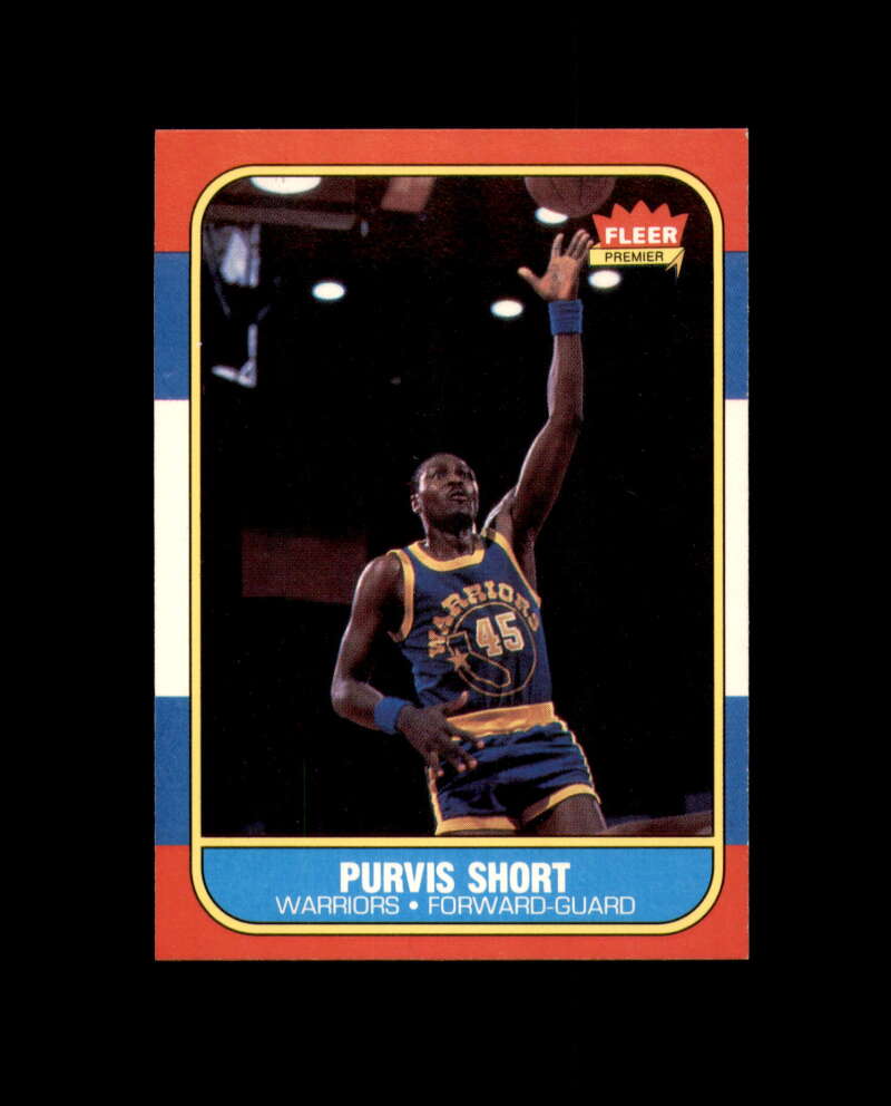 1986-87 Fleer #100 Purvis Short MINT Golden State Warriors Box Break 3