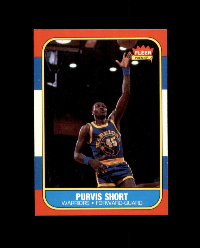 1986-87 Fleer #100 Purvis Short MINT Golden State Warriors Box Break 8
