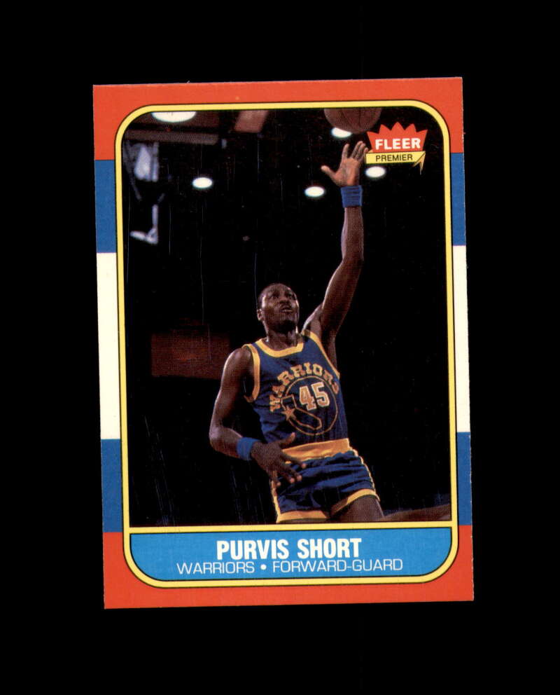 1986-87 Fleer #100 Purvis Short NM-MT+ Golden State Warriors Box Break 9