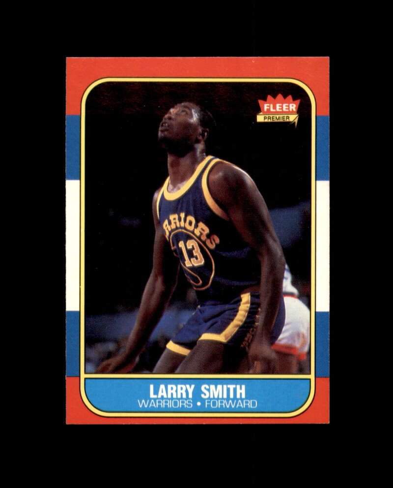 1986-87 Fleer #104 Larry Smith MINT Golden State Warriors Box Break 4