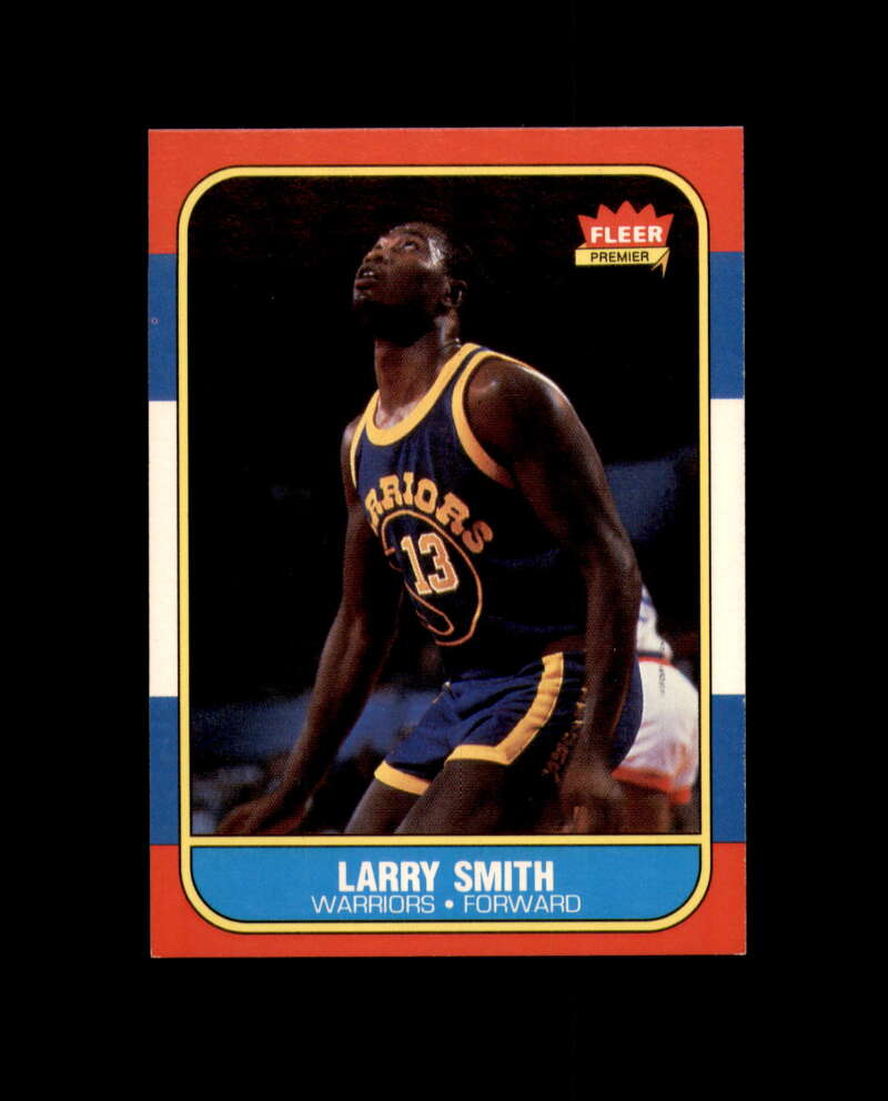 1986-87 Fleer #104 Larry Smith MINT Golden State Warriors Box Break 6