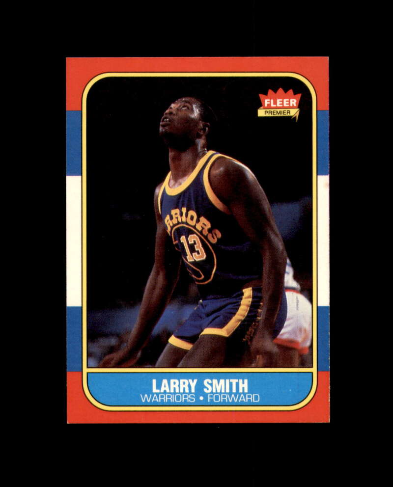 1986-87 Fleer #104 Larry Smith MINT Golden State Warriors Box Break 7