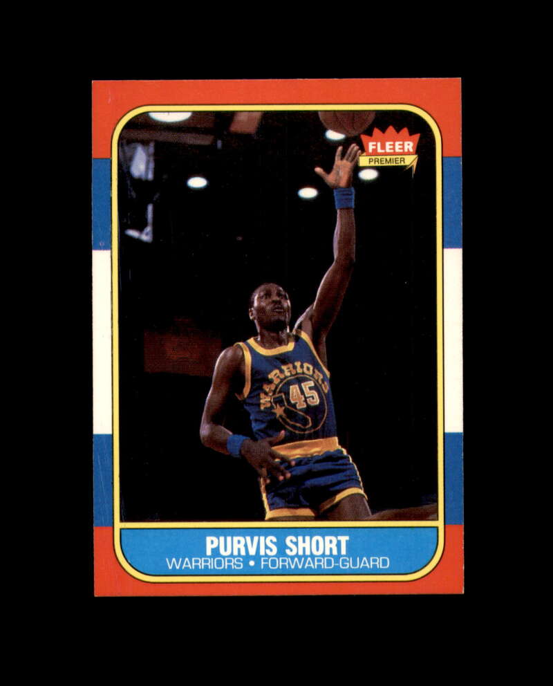 1986-87 Fleer #100 Purvis Short MINT Golden State Warriors box break 1