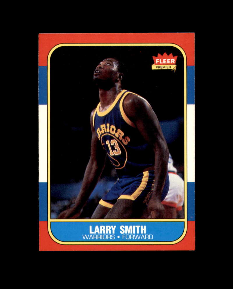 1986-87 Fleer #104 Larry Smith MINT Golden State Warriors box break