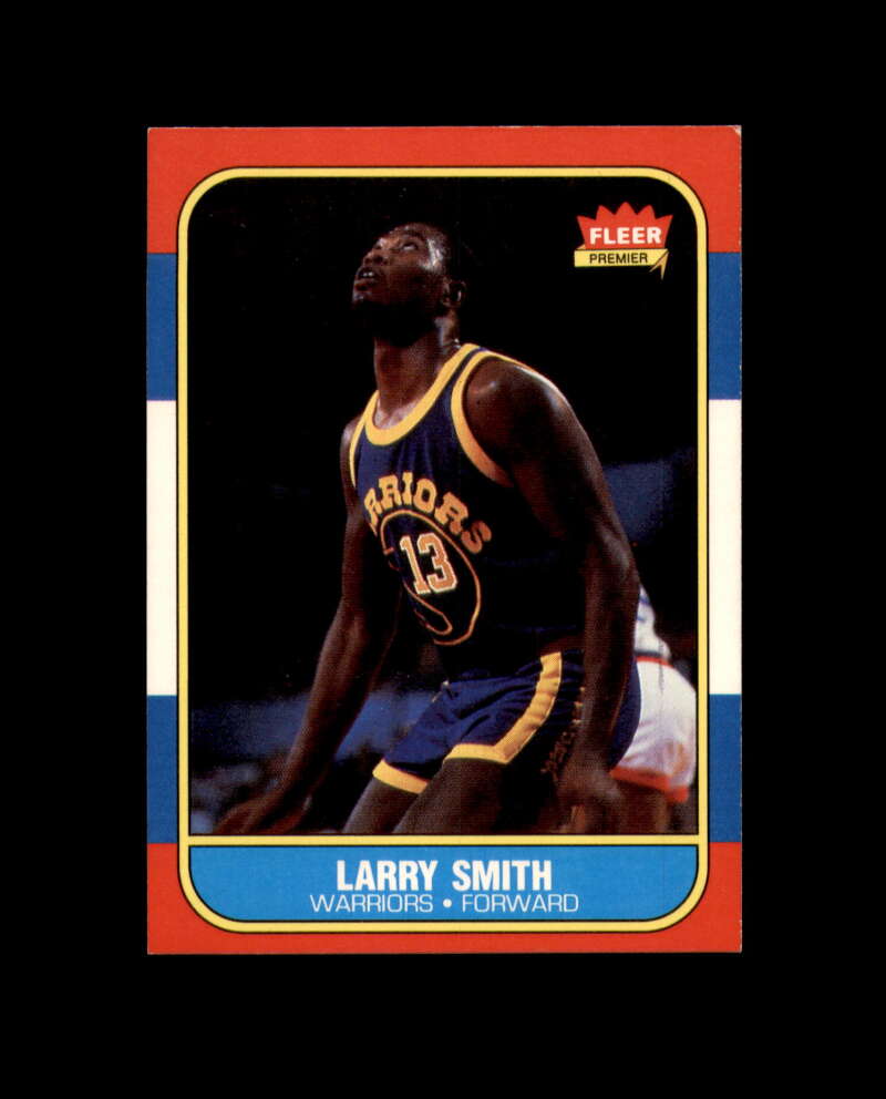 1986-87 Fleer #104 Larry Smith MINT Golden State Warriors box break 1