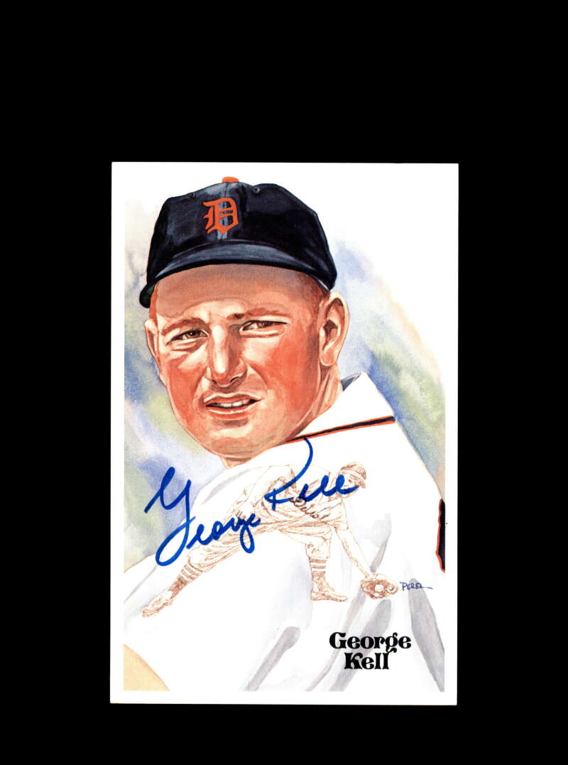 George Kell Hand Signed Perez Steele Hall Of Fame Postcard  Autograph
