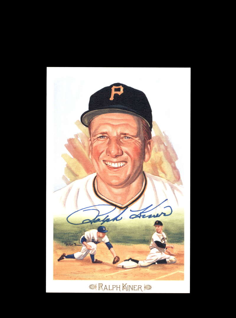 Ralph Kiner Hand Signed Perez Steele Celebration Postcard  Autograph